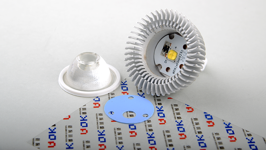 傲川科技导热硅胶片应用在LED灯具