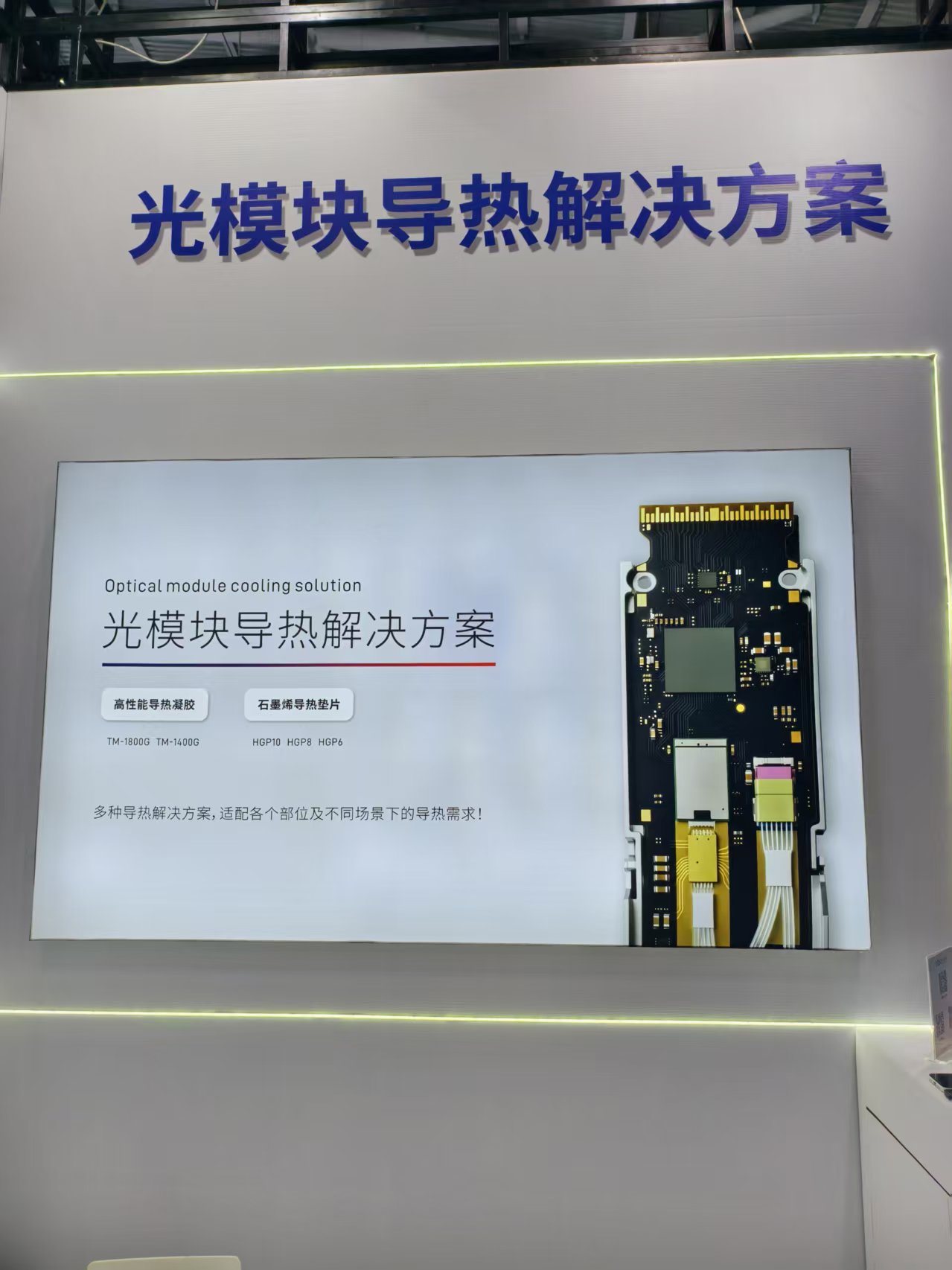 光模块导热解决方案展板